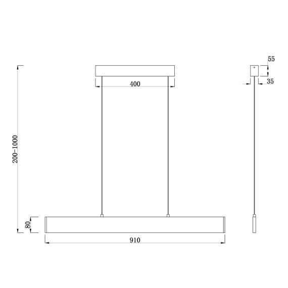 LED Полилей Step P010PL-L23B4K Maytoni 23W 4000K | Osvetlenieto.bg