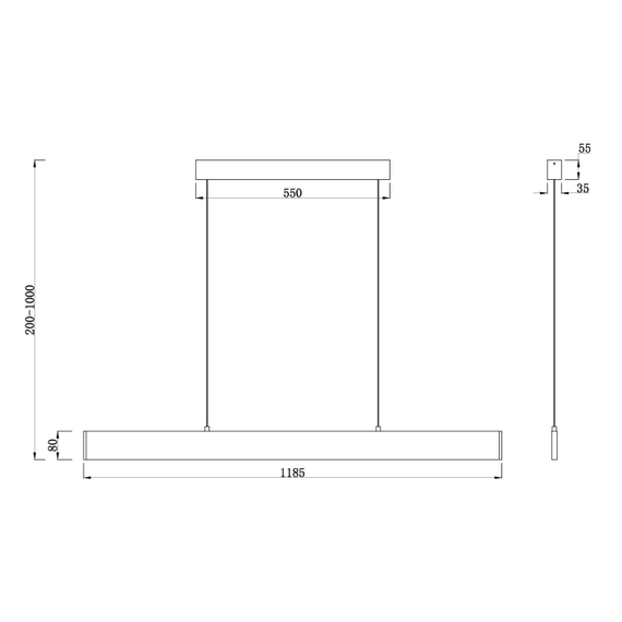 LED Полилей Step P010PL-L30W Maytoni 30W 3000K | Osvetlenieto.bg