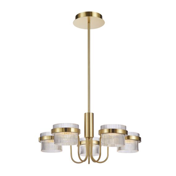 LED Полилей Tiara PND-77362-5-40W-GD Italux 40W 3000K | Osvetlenieto.bg