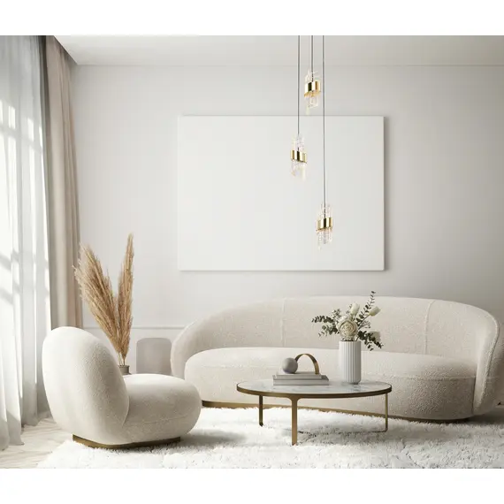 LED Полилей Tonga PND-26374-3-23W-3K-BK-GD Italux 23W 3000K | Osvetlenieto.bg