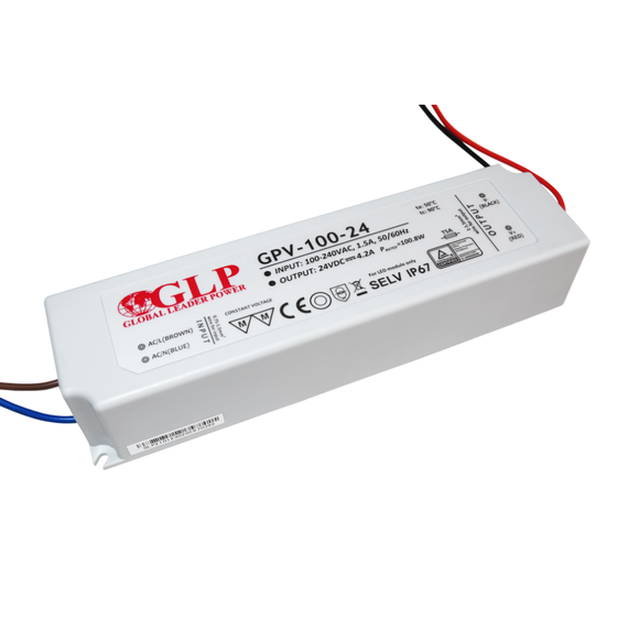 LED захранване 100W 24V GLP IP67 GPV-100-24 | Osvetlenieto.bg