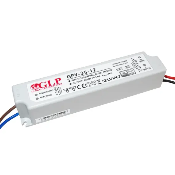 LED захранване 35W 12V GLP IP67 GPV-35-12 | Osvetlenieto.bg