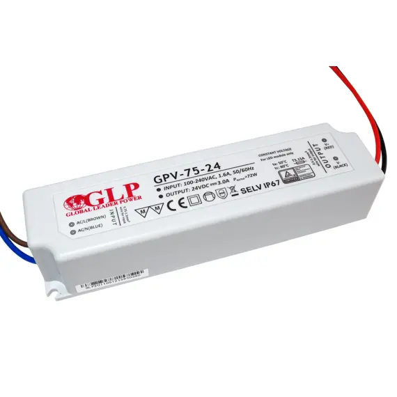 LED захранване 75W 24V GLP IP67 GPV-75-24 | Osvetlenieto.bg