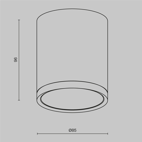 Луна за открит монтаж Hoop C086CM-GX53-MRD-W Maytoni 1xGX53 | Osvetlenieto.bg