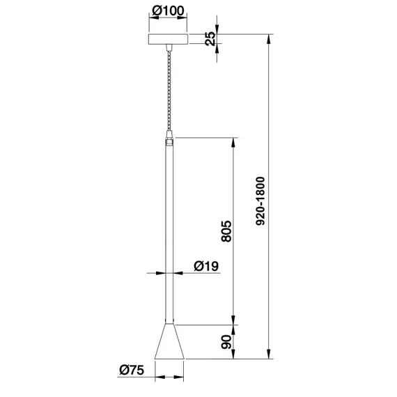 Пендел Arrow P064PL-01G Maytoni 1xGU10 | Osvetlenieto.bg