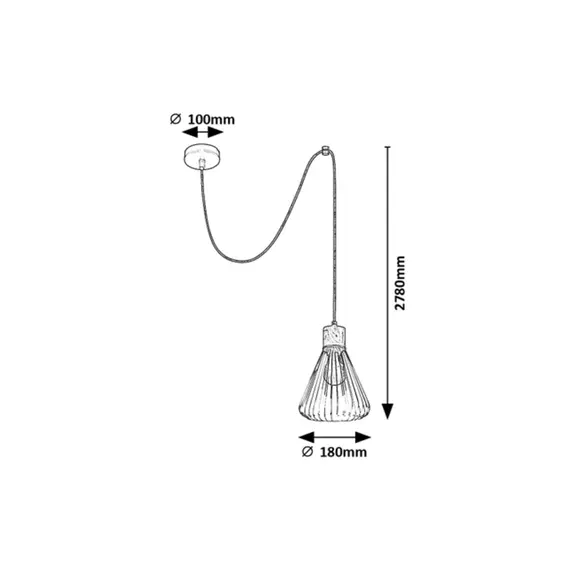 Пендел FARFALLE 3148 Rabalux 1xE27 | Osvetlenieto.bg