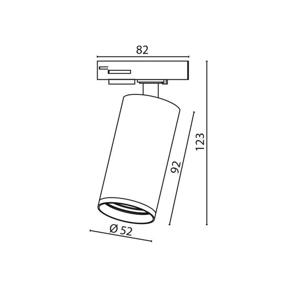 Спот за шина Track Maytoni TR020-1-U-GU10-BMG 1xGU10 | Osvetlenieto.bg
