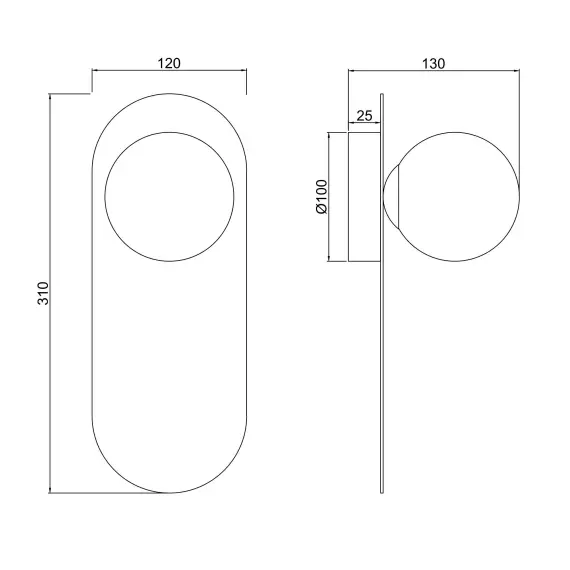 Аплик Bao MOD419WL-01G Maytoni 1xG9 | Osvetlenieto.bg