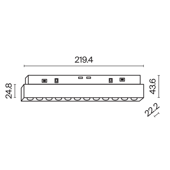 Bluetooth LED Осветител за магнитна шина бял Exility-thin Points TR031-4-12W3K-S-DS-W Maytoni 12W 3000K-6000K | Osvetlenieto.bg