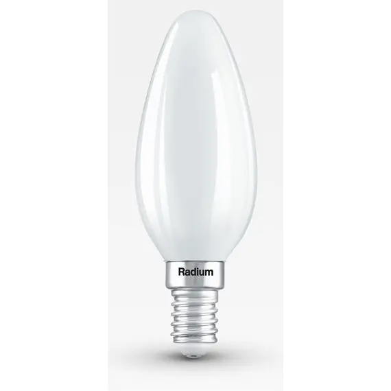 E14 5.9W 2700K Radium LED крушка Filament Матова Димируема 806lm B35 CRI/Ra ≥90 | Osvetlenieto.bg
