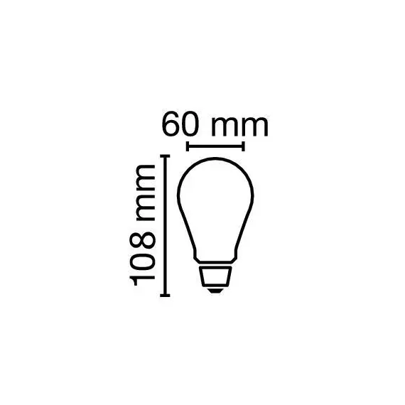 E27 7.8W 3000K Radium LED крушка Filament Матова Димируема 1055lm A60 CRI/Ra ≥90 | Osvetlenieto.bg