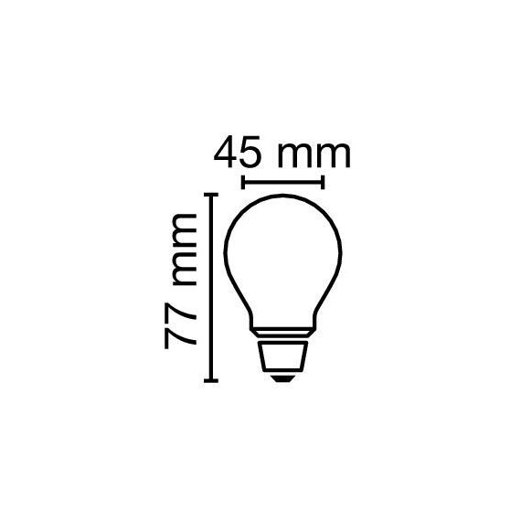 E27 4.2W 3000K Radium LED крушка Filament Матова 470lm P45 Mini-Ball | Osvetlenieto.bg