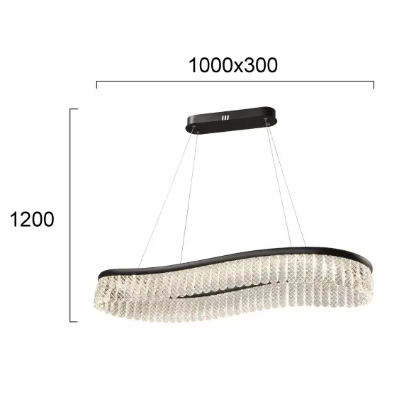 LED Кристален полилей CRYSTAL 4291700 Viokef 41W 3000K | Osvetlenieto.bg