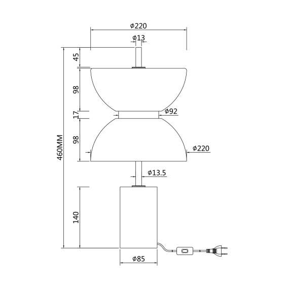 LED Настолна лампа Kyoto MOD178TL-L11W3K Maytoni 11W 3000K | Osvetlenieto.bg