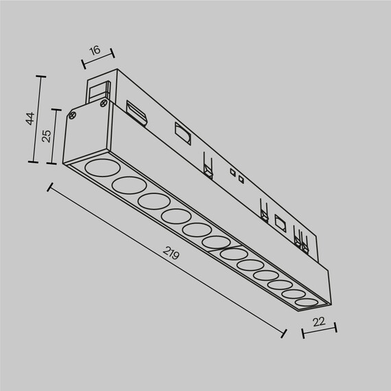LED Осветител магнитна шина бял Exility Points TR031-2-12W4K-W Maytoni 12W 4000K | Osvetlenieto.bg