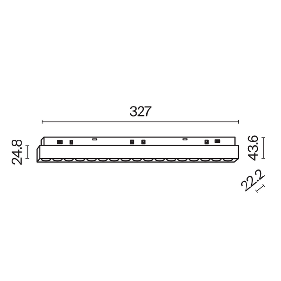 LED осветител магнитна шина бял Exility Points TR031-2-18W4K-W Maytoni 18W 4000K | Osvetlenieto.bg