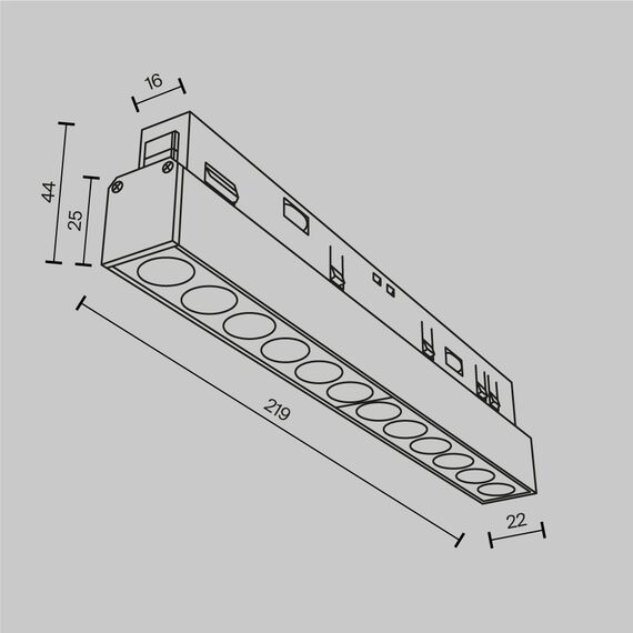 LED осветител за магнитна шина бял Exility-thin Points TR031-2-12W3K-W Maytoni 12W 3000K | Osvetlenieto.bg