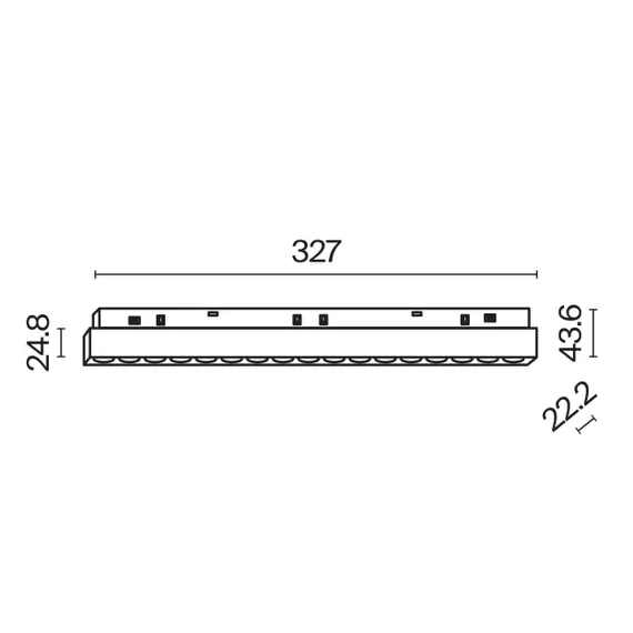 LED Осветител магнитна шина бял Exility Points TR031-2-18W3K-W Maytoni 18W 3000K | Osvetlenieto.bg