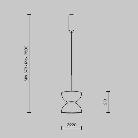 LED Пендел Kyoto MOD178PL-L11W3K Maytoni 11W 3000K | Osvetlenieto.bg