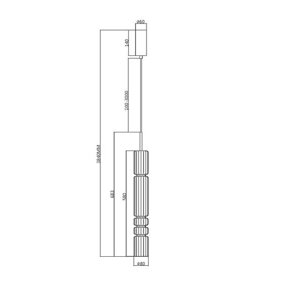 LED Пендел Ordo MOD272PL-L12CH3K Maytoni 12W 3000K | Osvetlenieto.bg