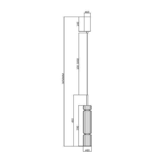 LED Пендел Ordo MOD272PL-L12CH3K1 Maytoni 12W 3000K | Osvetlenieto.bg