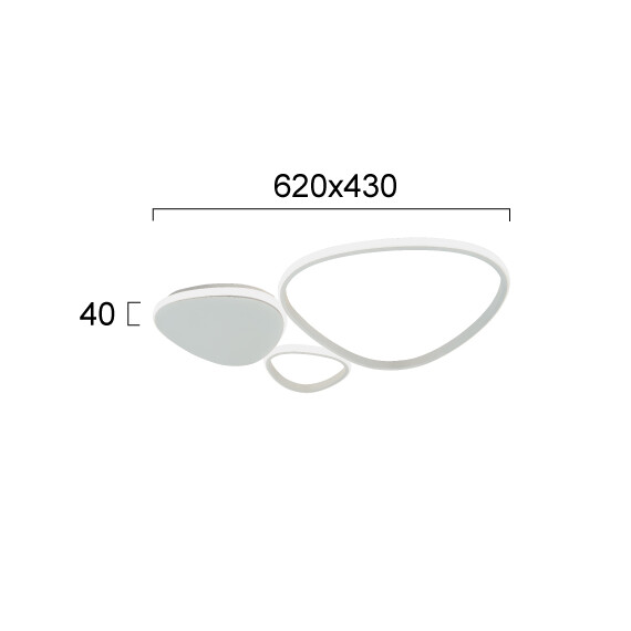 LED Плафон HELIX 4301600 Viokef 33W 3000K | Osvetlenieto.bg
