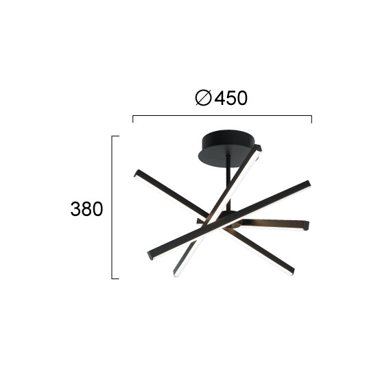 LED Плафон RAY 4301200 Viokef 30W CCT 3000K-6000K | Osvetlenieto.bg