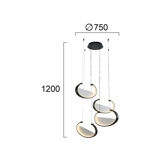 LED Полилей ADELE 4302200 Viokef 85W 3000K | Osvetlenieto.bg