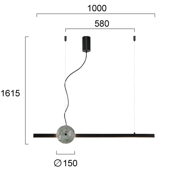 LED Полилей ANAIS 4300900 Viokef 24W 3000K | Osvetlenieto.bg