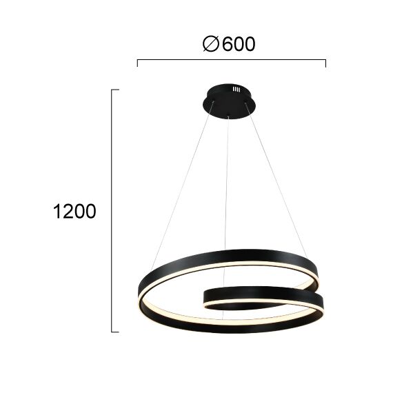 LED Полилей CAPRI 4291300 Viokef 59W 3000K | Osvetlenieto.bg