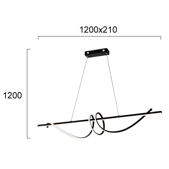 LED Полилей CLAUDIA 4291400 Viokef 47W 3000K | Osvetlenieto.bg