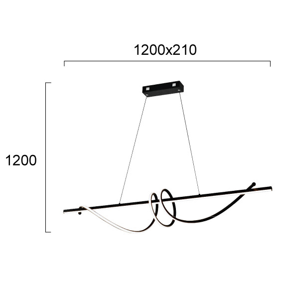 LED Полилей CLAUDIA 4291400 Viokef 47W 3000K | Osvetlenieto.bg