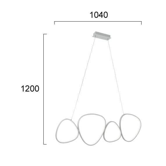 LED Полилей HELIX 4301700 Viokef 50W 3000K | Osvetlenieto.bg