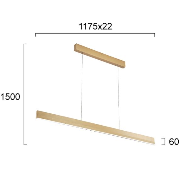 LED Полилей LEE 4303300 Viokef 52W 3000K | Osvetlenieto.bg