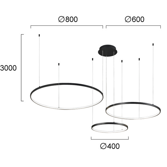 LED Полилей MAXIMOS 4301100 Viokef 70W CCT 3000K-6000K | Osvetlenieto.bg