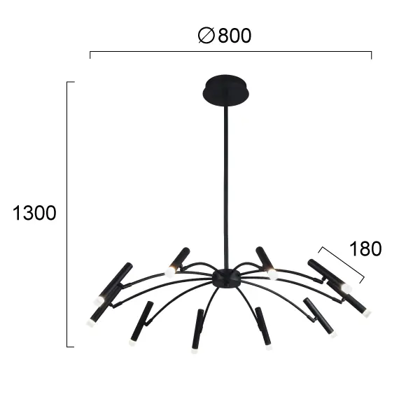 LED Полилей SECRET 4309000 Viokef 50W 3000K | Osvetlenieto.bg