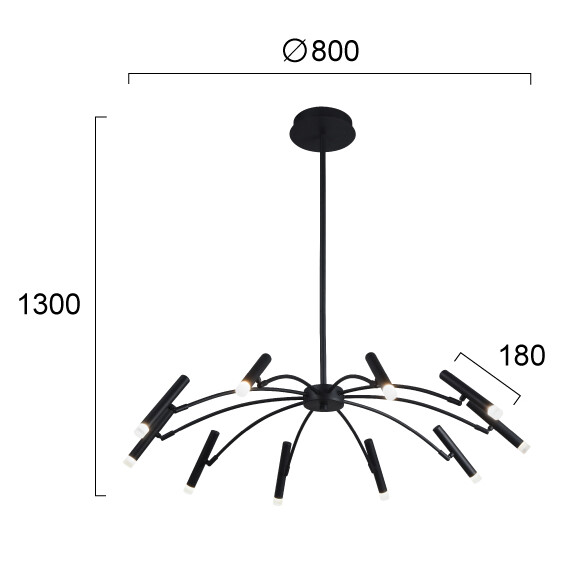 LED Полилей SECRET 4309000 Viokef 50W 3000K | Osvetlenieto.bg