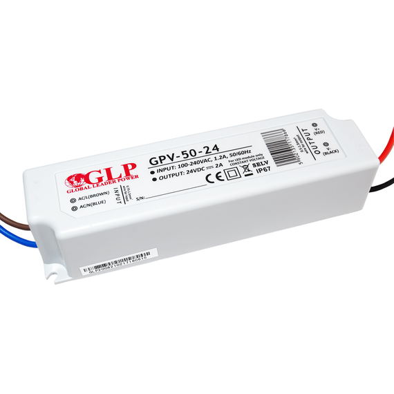 LED захранване 50W 24V GLP IP67 GPV-50-24 | Osvetlenieto.bg