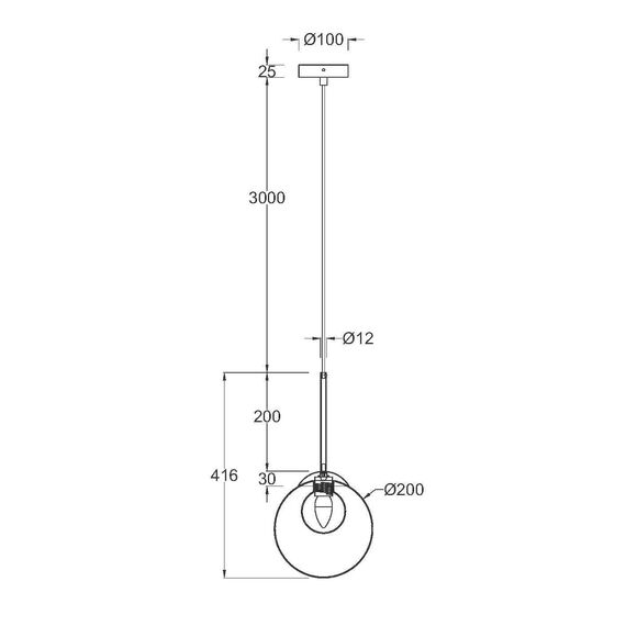 Пендел Basic form MOD521PL-01G3 Maytoni 1xG9 | Osvetlenieto.bg