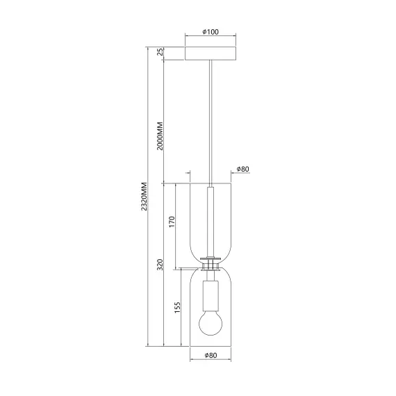 Пендел Memory MOD177PL-01B Maytoni 1xE14 | Osvetlenieto.bg