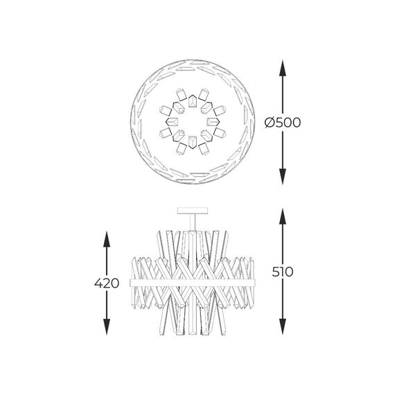 Плафон Zuma Line C0567-08C-7GAC CONSTANTINOPLE 8xG9 | Osvetlenieto.bg Плафон Zuma Line C0567-08C-7GAC CONSTANTINOPLE 8xG9 | Osvetlenieto.bg