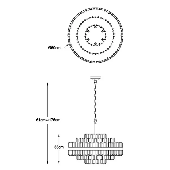 Полилей Zuma Line P0567-12A-2GAC CONSTANTINOPLE 12xG9 | Osvetlenieto.bg