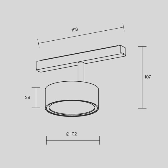 Bluetooth LED Спот магнитна шина Exility Rado TR040-4-18W3K-DS-BBS Maytoni 18W 3000K-6000K | Osvetlenieto.bg