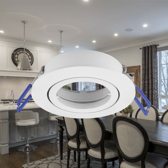 Бяла кръгла луна за вграждане MITTO | Osvetlenieto.bg