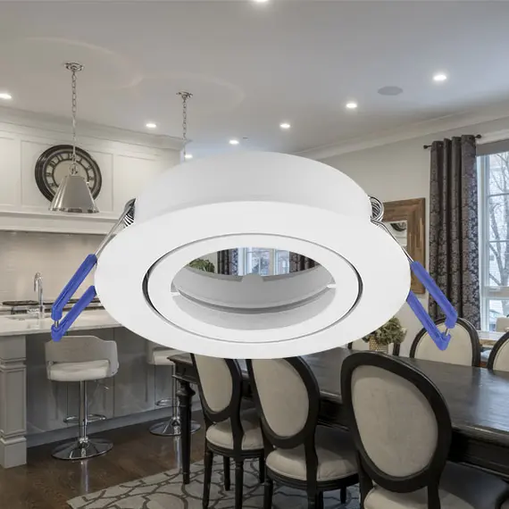 Бяла кръгла луна за вграждане MITTO | Osvetlenieto.bg