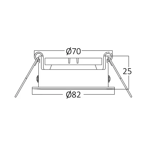 Бяла кръгла луна за вграждане MITTO | Osvetlenieto.bg