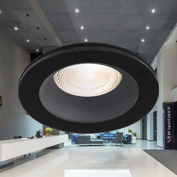 Черна луна за баня за вграждане TETRA IP54 | Osvetlenieto.bg