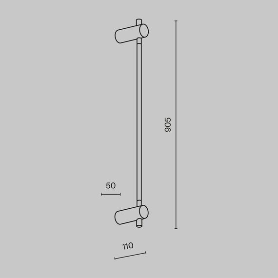 LED Аплик Rotta MOD413WL-L8B3K Maytoni 8W 3000K | Osvetlenieto.bg