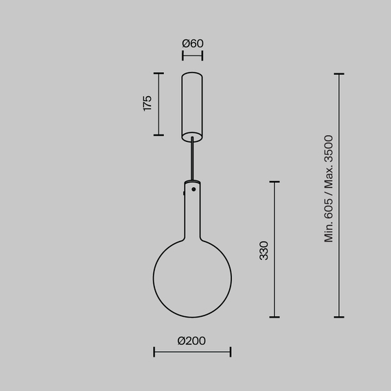 LED Пендел Nebula MOD182PL-L4W3K Maytoni 4W 3000K | Osvetlenieto.bg