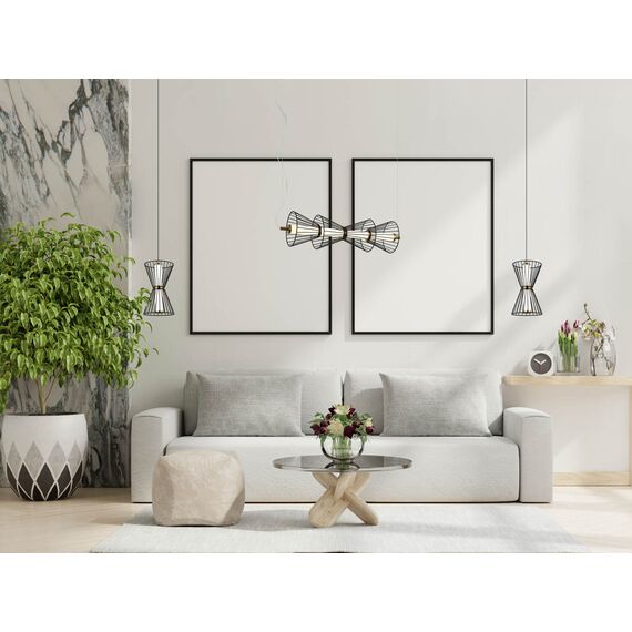 LED Пендел Sanke PND-63849-2-BK Italux 8W 3000K | Osvetlenieto.bg